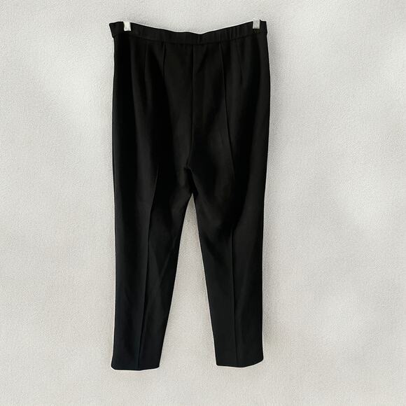 Theory Pull On Waist Double Knit Viscose Black Pant Size 12 - Picture 4 of 7